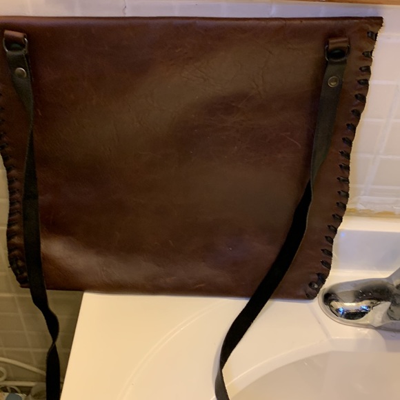 100% brown leather purse - Picture 2 of 5